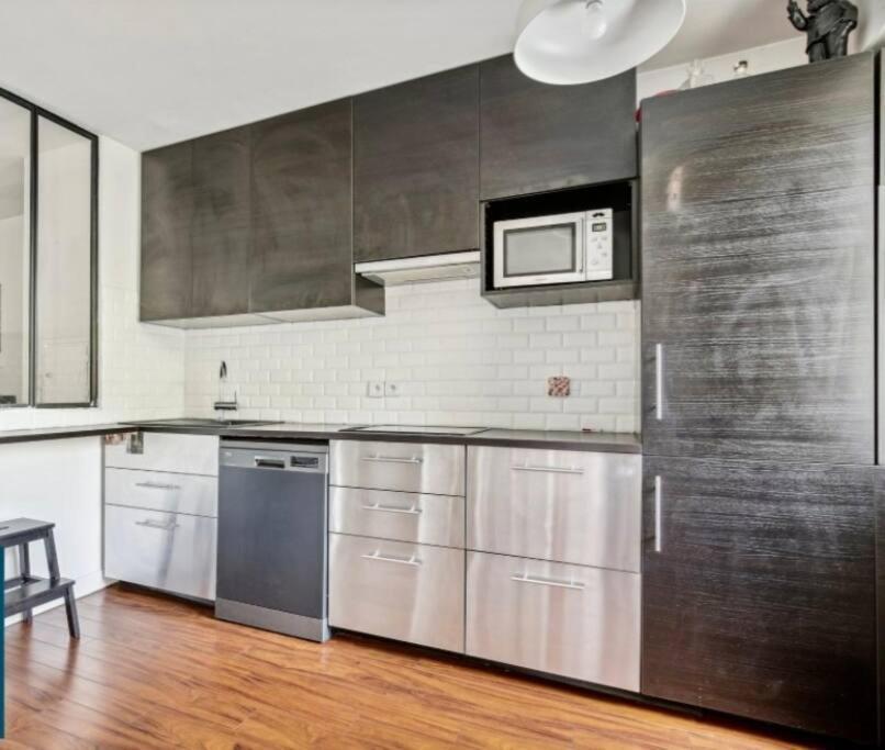 Paris : Appartement Familial Avec Parking Prive Clichy Exteriér fotografie